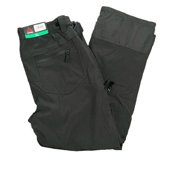 Gerry Men’s Snow Pant Water Resistance Black Fleece Lining Size XL NWT - Picture 1 of 13